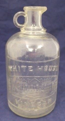 224 - White House Vinegar Bottle - 10" tall