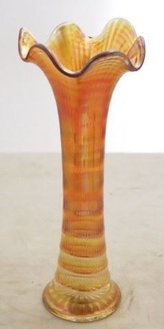 268 - Carnival Art Glass Vase - 12" tall
