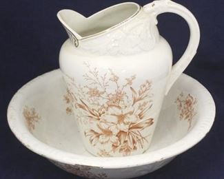 349 - Anchor Pottery Pitcher & Bowl Set 16 x 13