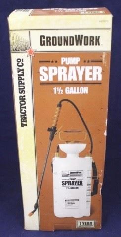 369 - Groundwork 1 1/2" Gallon Pump Sprayer w/ Box