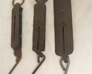 397 - Lot of 3 Antique Scales 10", 8" & 7" long