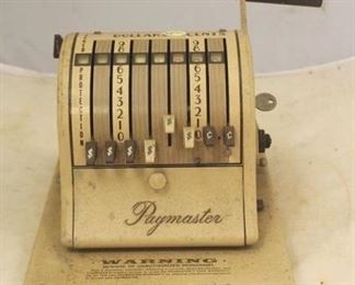 398 - Vintage Paymaster Check Writer 11 x 8 x 9
