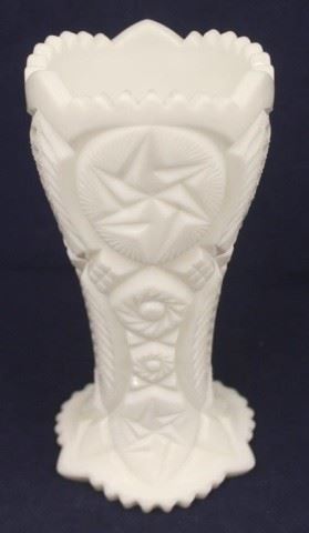 426 - Milk Glass Vase - 9" tall