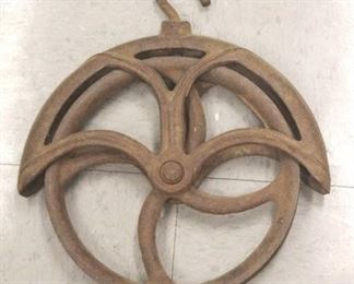 433 - Antique Wheel Pulley 11 1/2 x 13 1/2