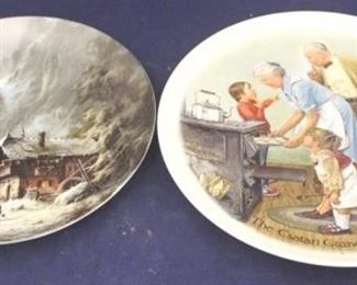 439 - Pair of Collector Plates 7 1/2 round & 8 1/2 round