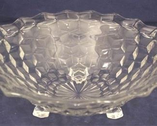 441 - Fostoria American Footed Bowl 10 1/4" round