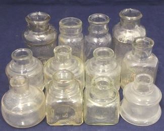 440 - Lot of 12 Vintage Glass Bottles - asst'd sizes
