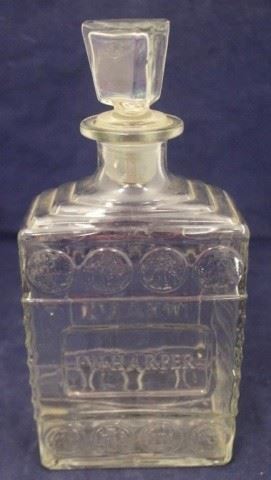 453 - F.W. Harper Liquor Bottle - 10" tall
