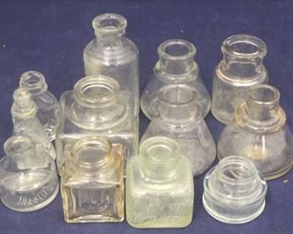 448 - Lot of 12 Glass Bottles - asst'd sizes