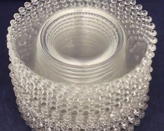 456 - Set of 15 Candlewick Glass Plates 6" round
