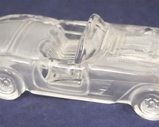 483 - Glass Car Candy Container - 7" long
