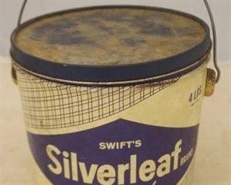 493 - Swift's Silverleaf Lard Tin 10" x 6 1/2"