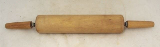 519 - Wood Rolling Pin - 17" long
