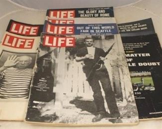 526 - Lot of 8 Vintage Life Magazines
