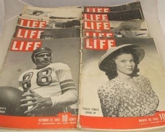 533 - Lot of 10 Vintage Life Magazines
