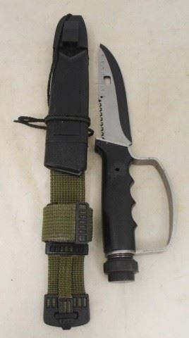 544 - Military Style Survival Knife - 11" long w/ Sheath
