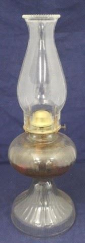 553 - Vintage Oil Lamp - 18" tall
