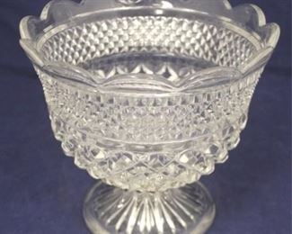 558 - Glass Compote - 8 x 7 1/4