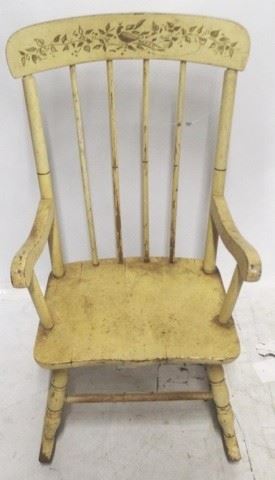 661 - Child's Rocking Chair AS IS - Broken Leg 27 x 13 x 18 1/2
