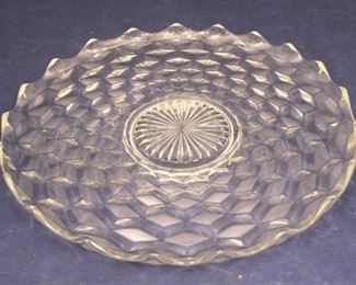 757 - Fostoria American Serving Plate 14" round