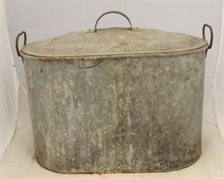 794 - Vintage Large Ham Boiler Pot w/ Lid 10 1/2 x 21 x 15
