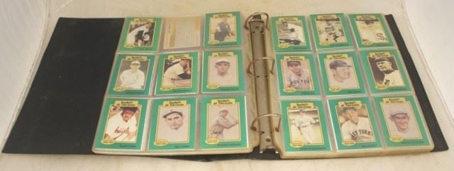 828 - 3 Ring Binder w/ Assorted Baseball Cards
