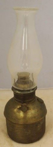 838 - Antique Oil Lamp 15 1/4 tall
