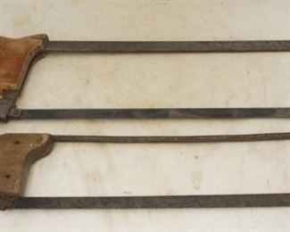 840 - Lot of 2 Antique Hand Saws 21 x 23 1/2
