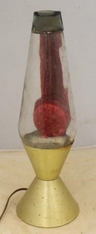 886 - Vintage Lava Lamp AS IS - Fluuid Leaked Out 16 1/2 tall
