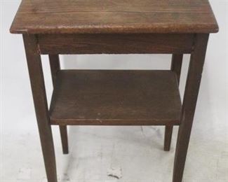 896 - Wood Table 26 1/2 x 17 x 11 1/2

