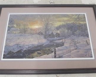 898 - Framed Print Signed and Numbered 28 x 37 1/2

