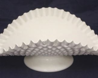 956 - Milk Glass Hobnail Bowl 12 x 10
