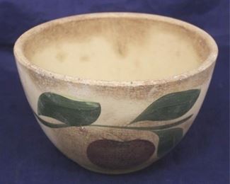966 - Watt Apple Pottery Mixing Bowl 7 1/2 x 5
