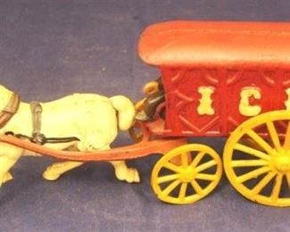 970 - Cast Iron Horse and Buggy 10 x 4 1/2


