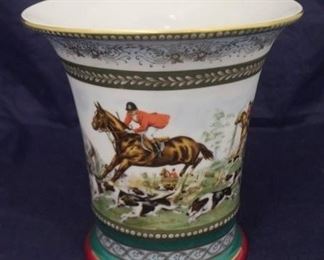 975 - Limoges Pottery Vase 8 1/4 x 8 1/4