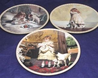 991 - Set of 3 Collector Plates 8 1/2 round