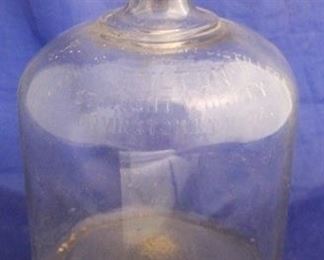 1102 - Fulton Whiskey glass bottle 10 1/2" tall
