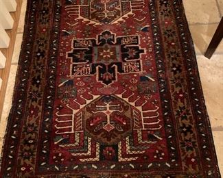 Oriental hand knotted wool rug, 4'7x3