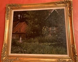 Original oil on canvas by Hennie de Korte, Holland, signed, framed, 32x24