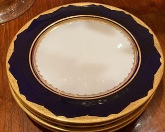 Set of 4 vintage dinner plates, Royal Worcester England