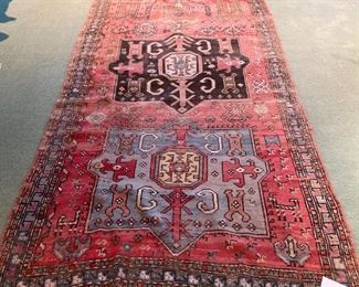 Oriental Hand Knotted Rug 7' x 4'