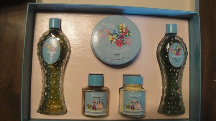 1950s ladies perfume gift set original box