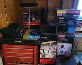 Craftsman New In Box Tools. Tool chest.