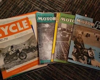 1950's American Motorcycling Magazines.