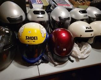 Motorcycle Helmets, Shoei, Fulmer etc.