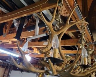 Faux Antler Chandelier.