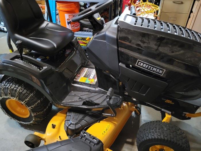 Craftsman Pro Series 26 HP V-Twin Kohler Elite. Comes with Plow and Dump Cart.