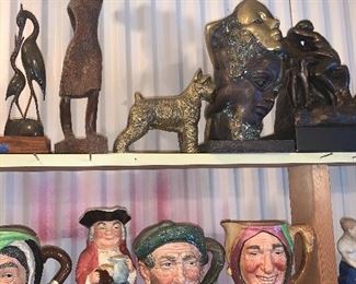 Sculpture and Toby Mugs