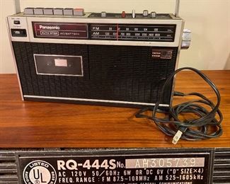 Vintage Panasonic Japan RQ-444S No AH305739 Cassette Tape Recorder AM/FM Radio