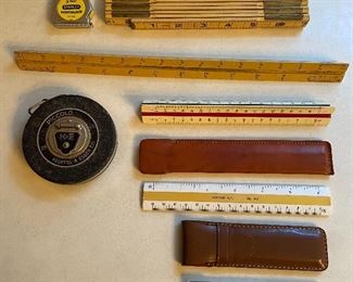 Vintage Measuring Tapes, Rulers, Ect…